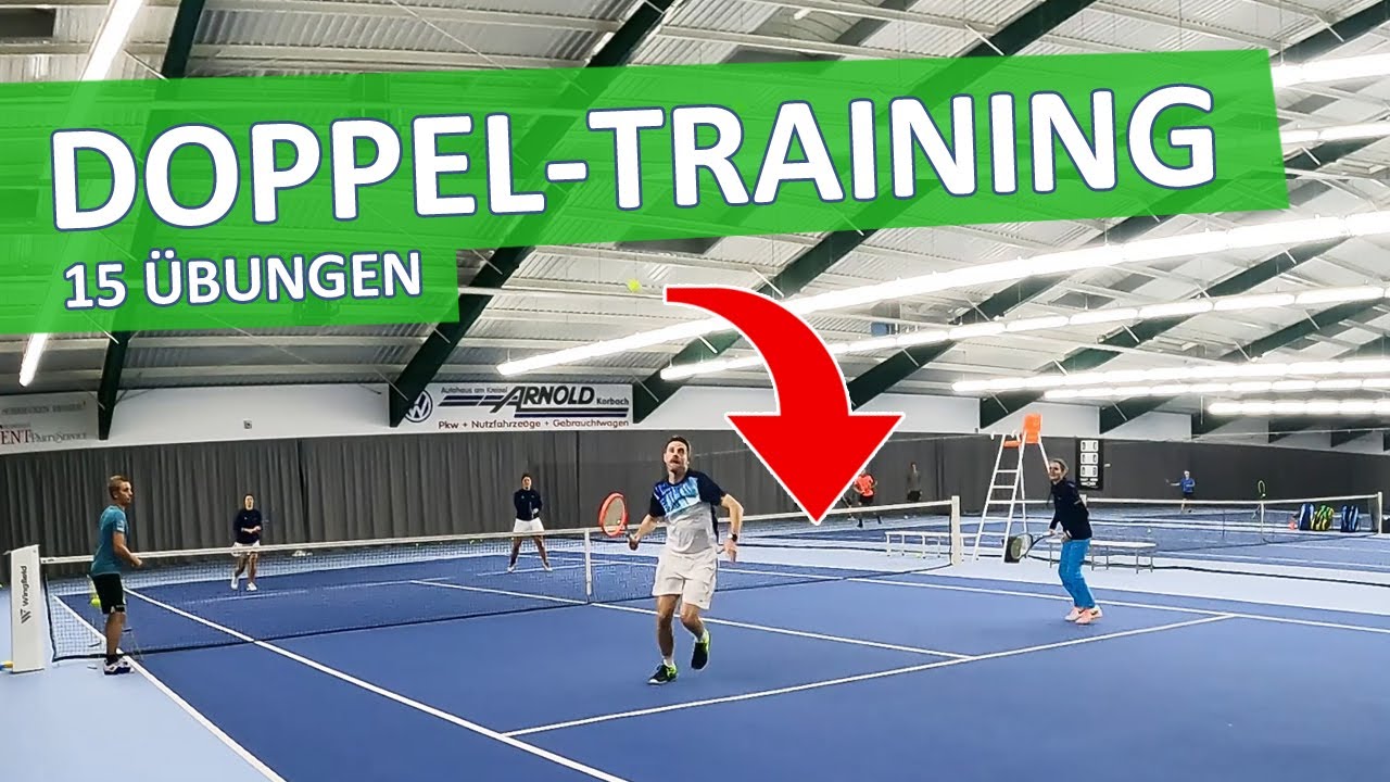 Tennis Doppel Training 🔥 15 perfekte Übungen für zwei bis vier Spieler