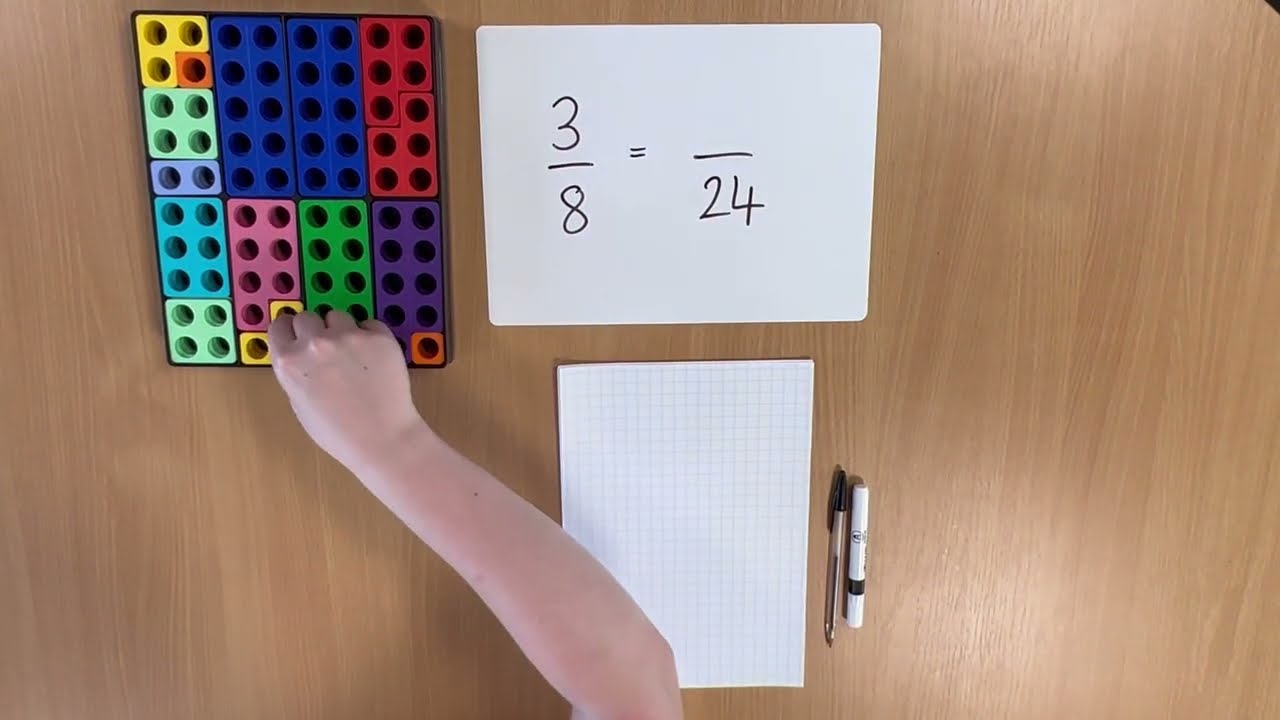 Year 5 - Equivalent Fractions - Missing Numbers - Numicon