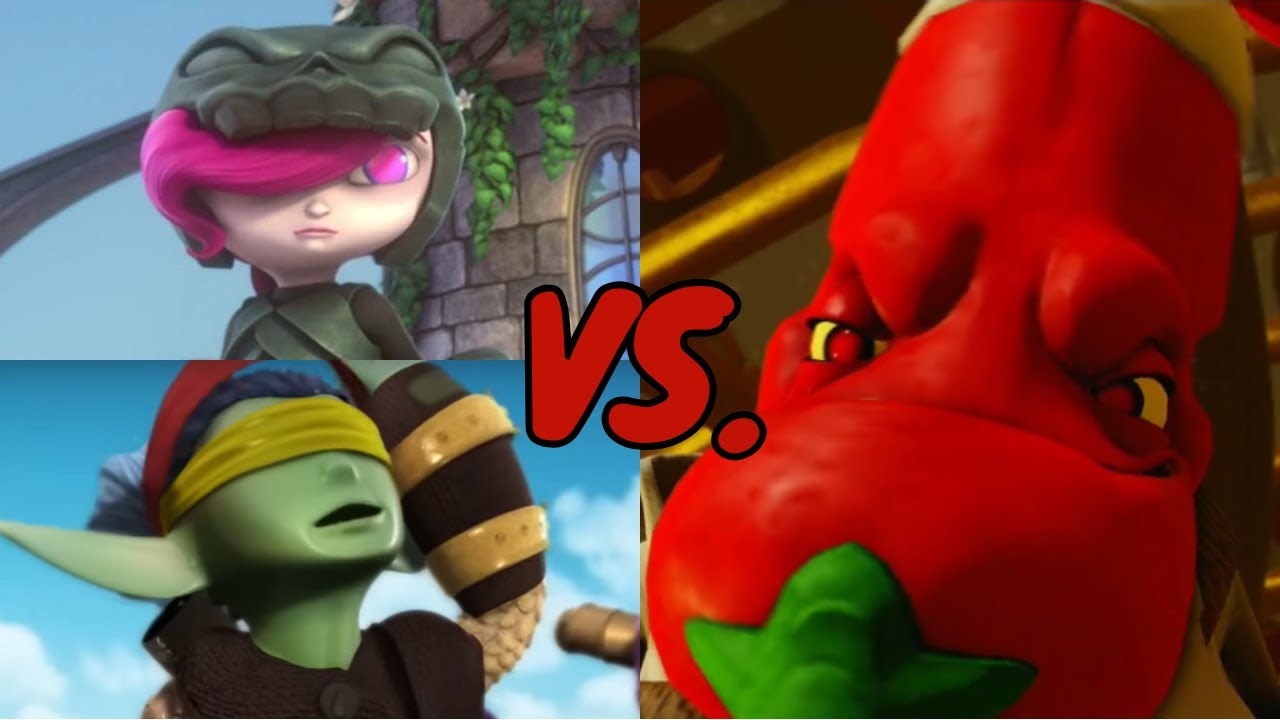Roller Brawl And Flameslinger VS. Chef Peper Jack | Skylanders Trap Team