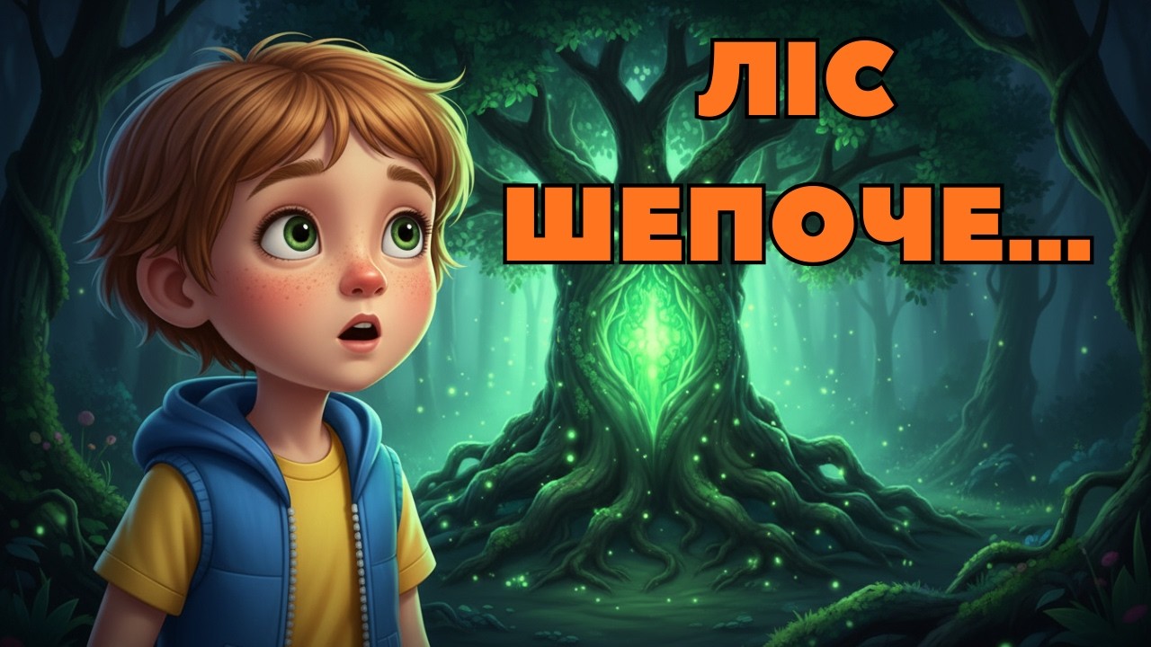 Казка для дітей українською 🌲 Ліс, що Шепоче | Повчальна добра історія про природу та дружбу