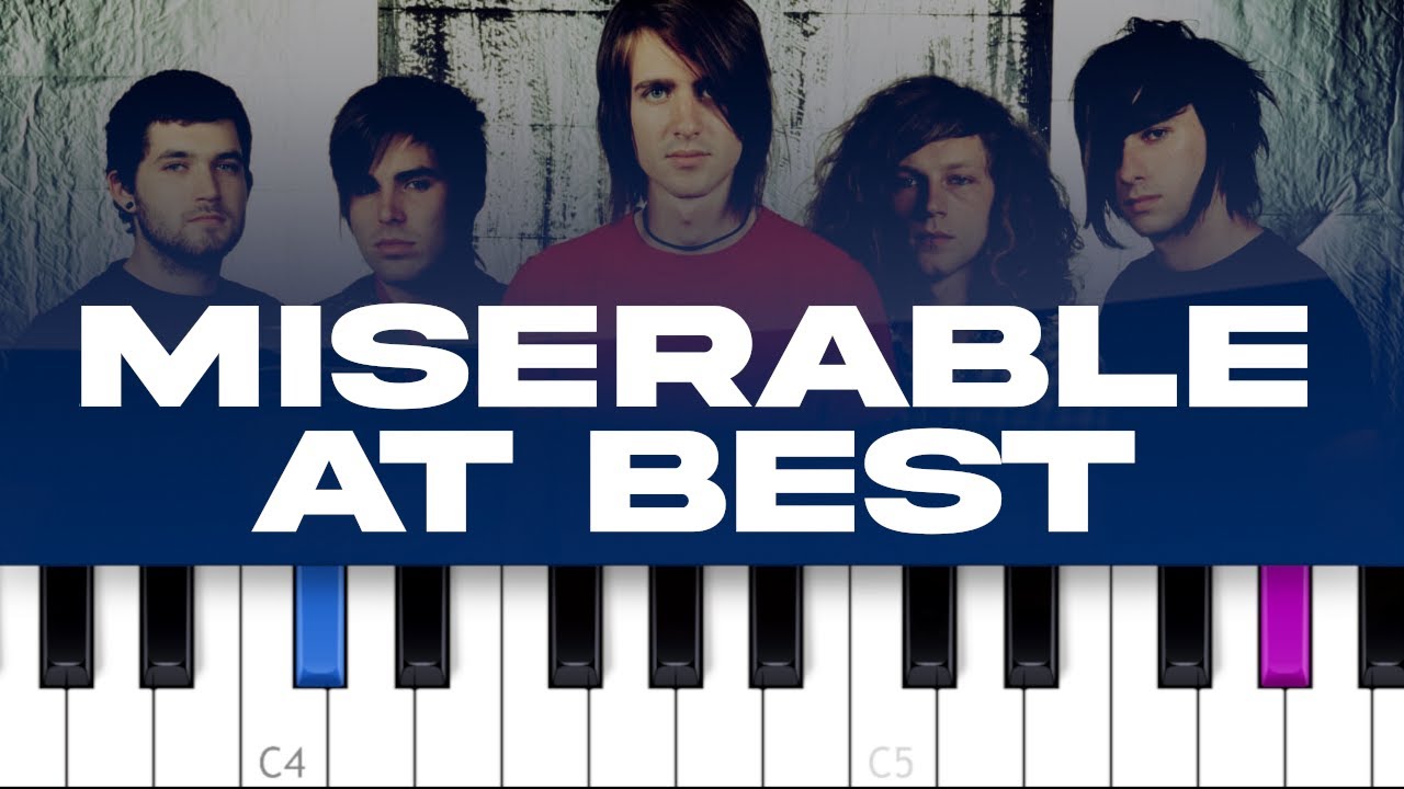 Mayday Parade -  Miserable at Best (piano tutorial)