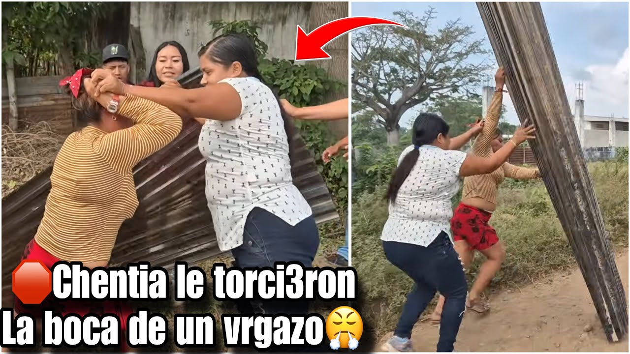 Tremendo Vrgeo en plena calle Erika le bot&oacute; asta la placa a chentia/por las l&aacute;minas😱
