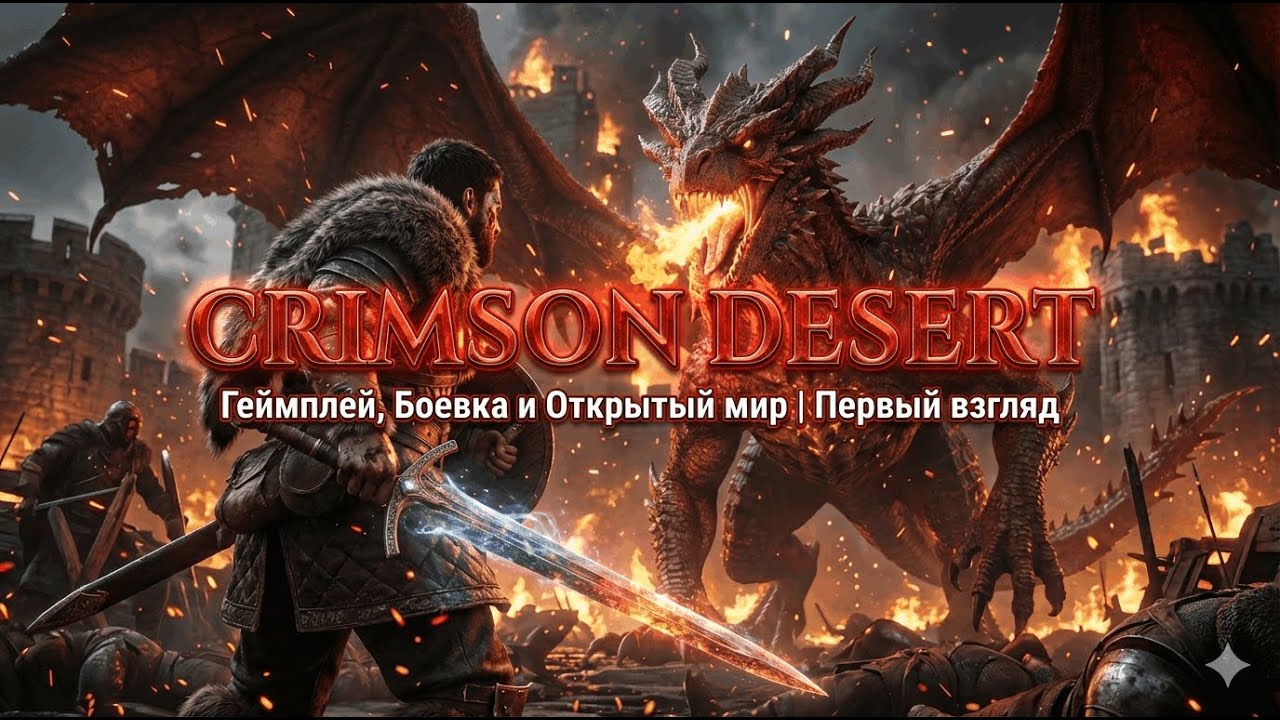 Crimson Desert — Геймплей, Боевка и Открытый мир | Первый взгляд