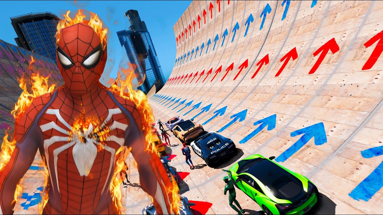 GTA 5 Skyscraper Jump: Can Superheroes Survive the Meteorite Strike?
