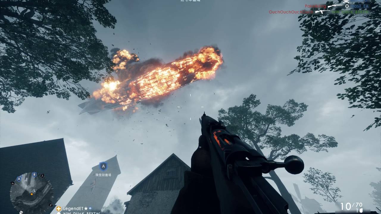 Battlefield 1 Airship Falls 《戰地風雲 1》飛船墜落
