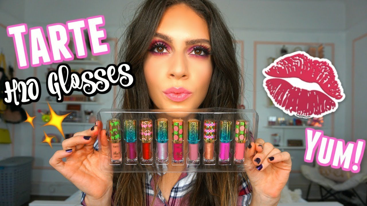 Tarte H2O Gloss Collection | Lip Swatches + Review HOLIDAY 2018