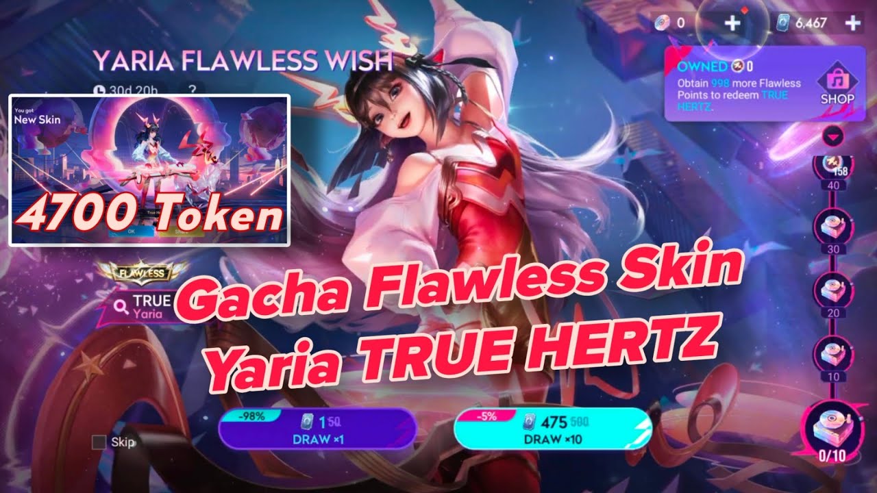 Yaria TRUE HERTZ Comeback !! Gacha Flawless Skin  | Honor Of Kings 
