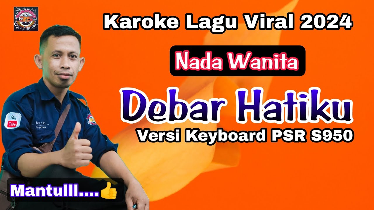 Karaoke Debar Hatiku - Versi Keyboard PSR S950 (Nada Wanita - Lagu Dangdut Viral 2024) HD