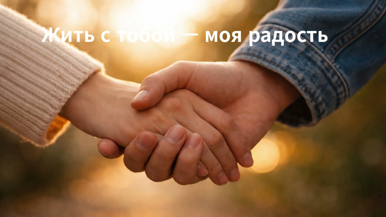 Жить с тобой — моя радость