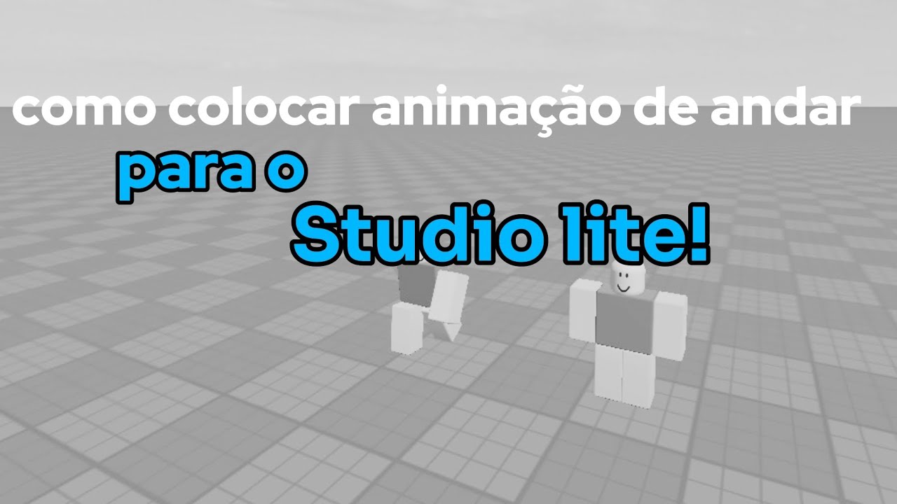 Como botar animação de andar no studio lite