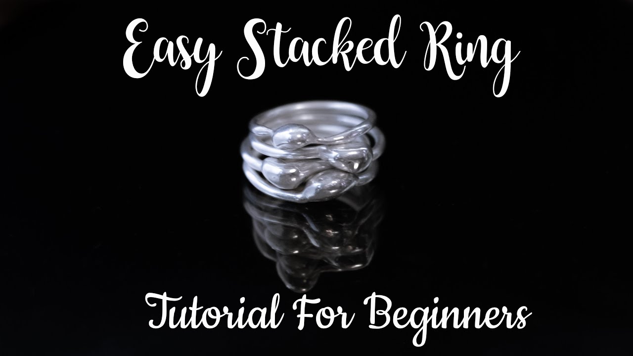 Wire stacked raindrop ring make in less than 10 min