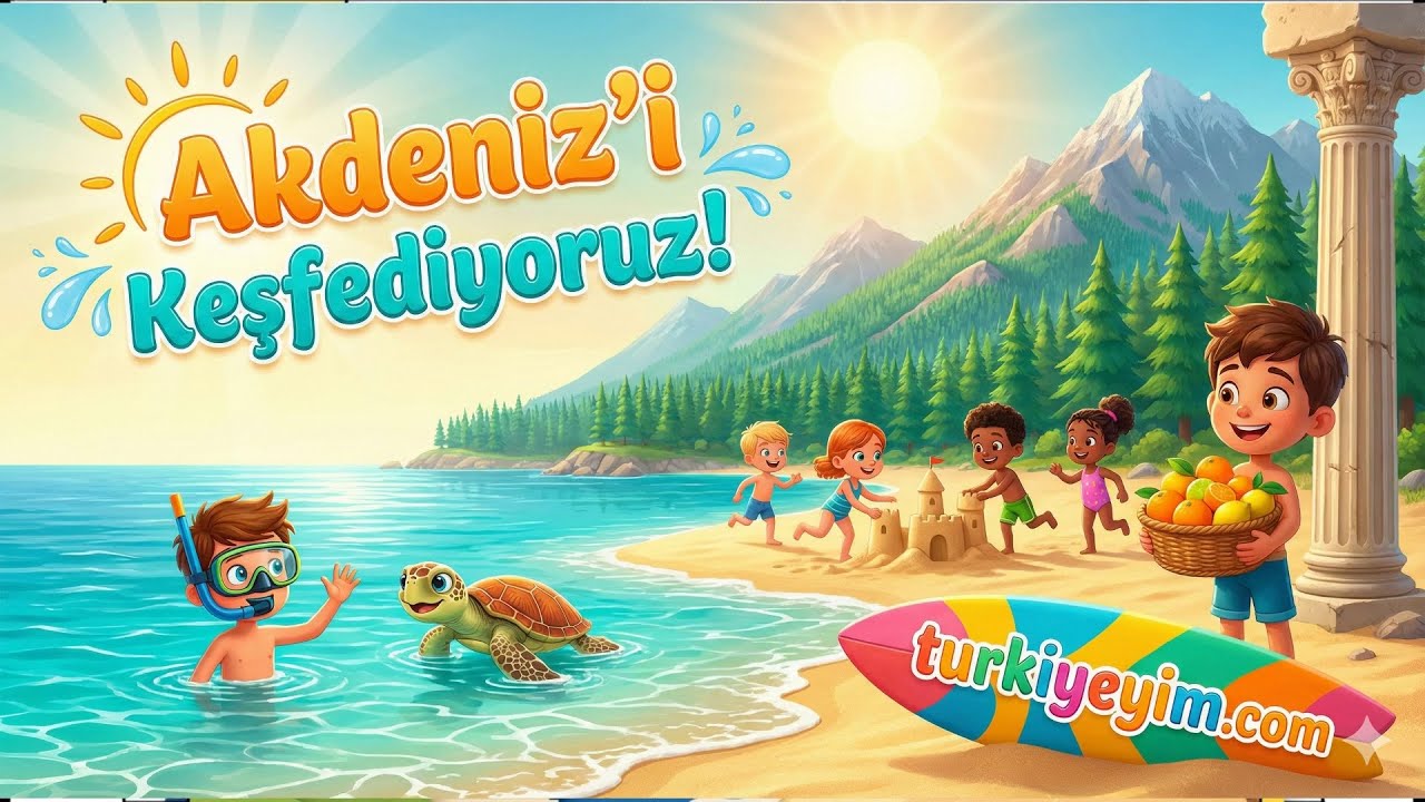 ☀️ Akdeniz Bölgesi'yı Geziyoruz! Sıcak ve Turizm | Eğlenceli Türkiye Turu 🇹🇷