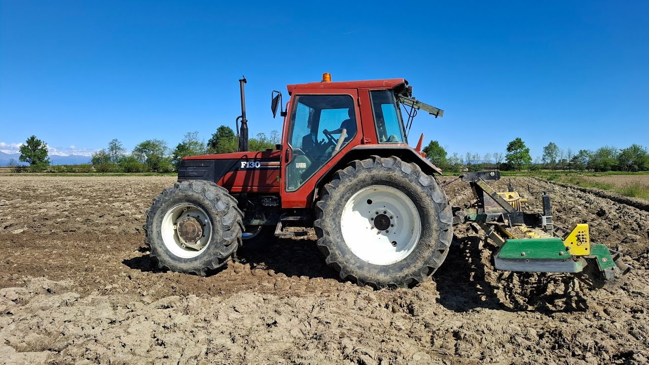 FIATAGRI WINNER F130- Preparazione terreno con Erpice Moreni