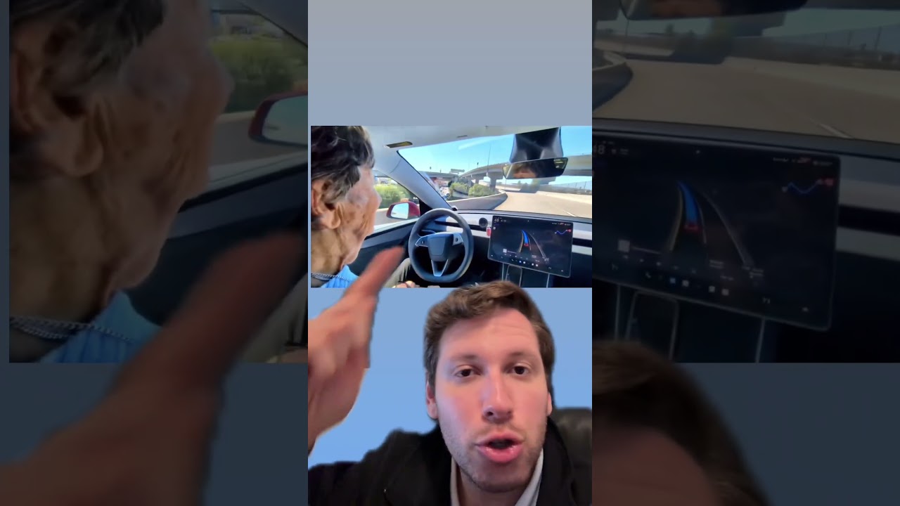 Idosos com seus tesla #short #shorts #eua