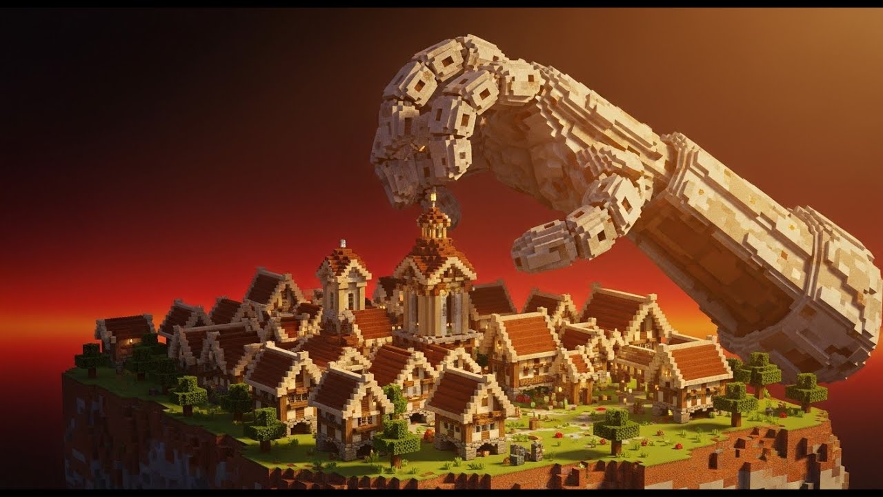 N°13  J'agrandis le bas de la ville.    Minecraft version (1.21.10)