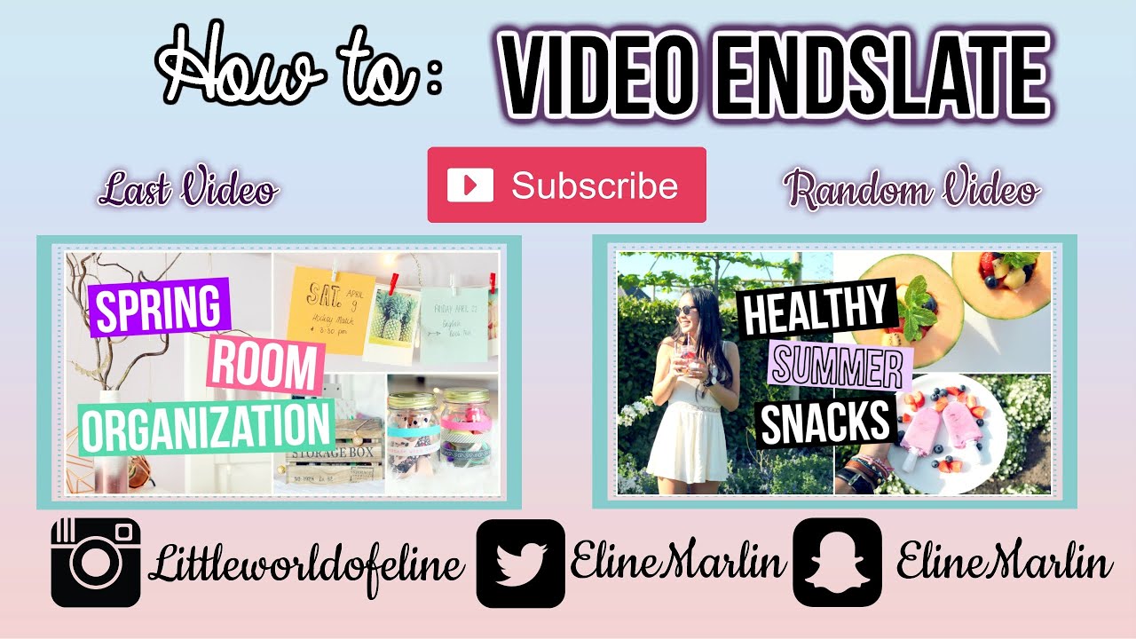 How To Make An End Card + Video Overlays For Windows Movie Maker Tutorial