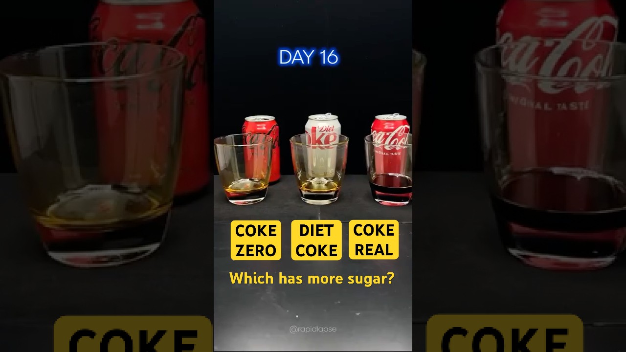 Диетическая кола против Zero и обычная 🥤 В какой коле больше сахара?