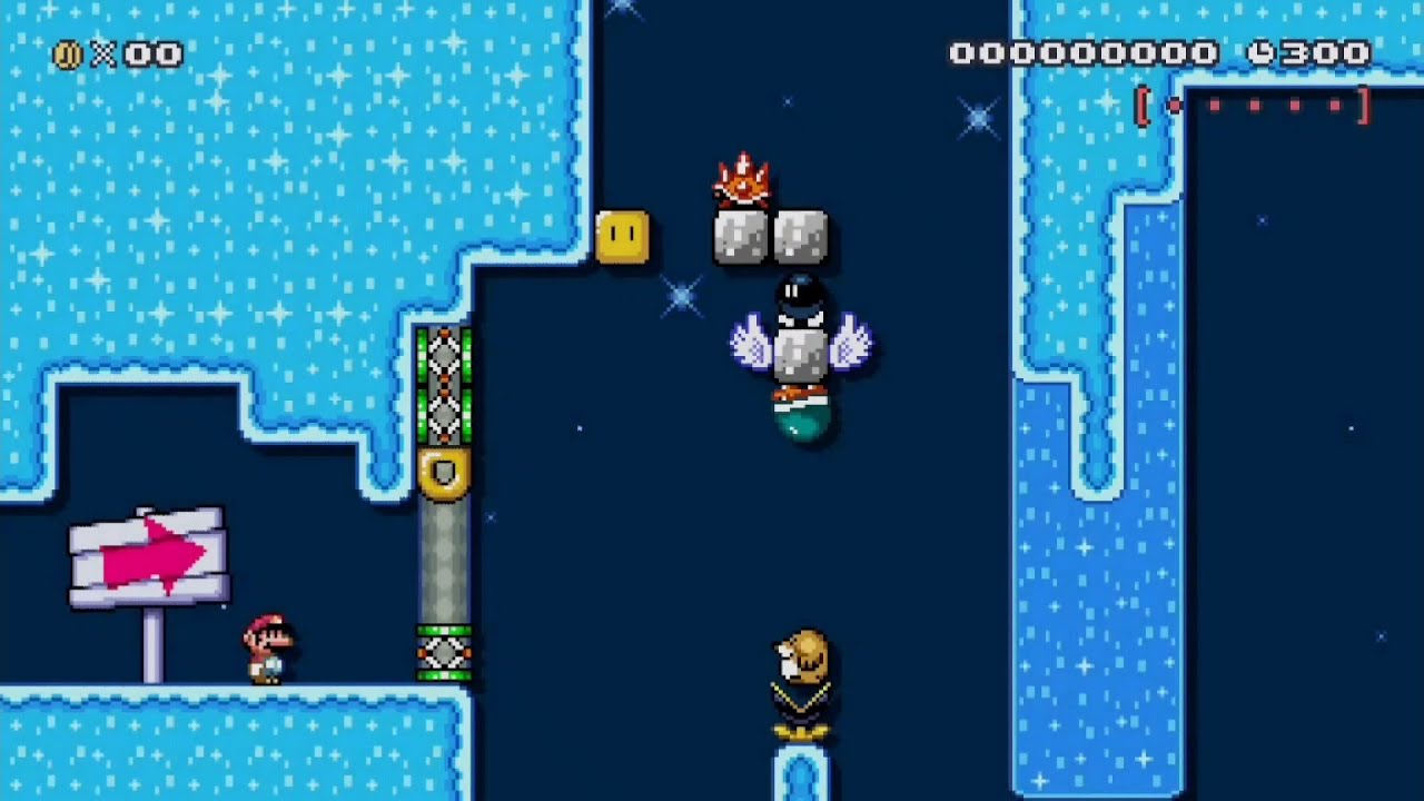 [SMM2] Glacial Gloom by Yoshi