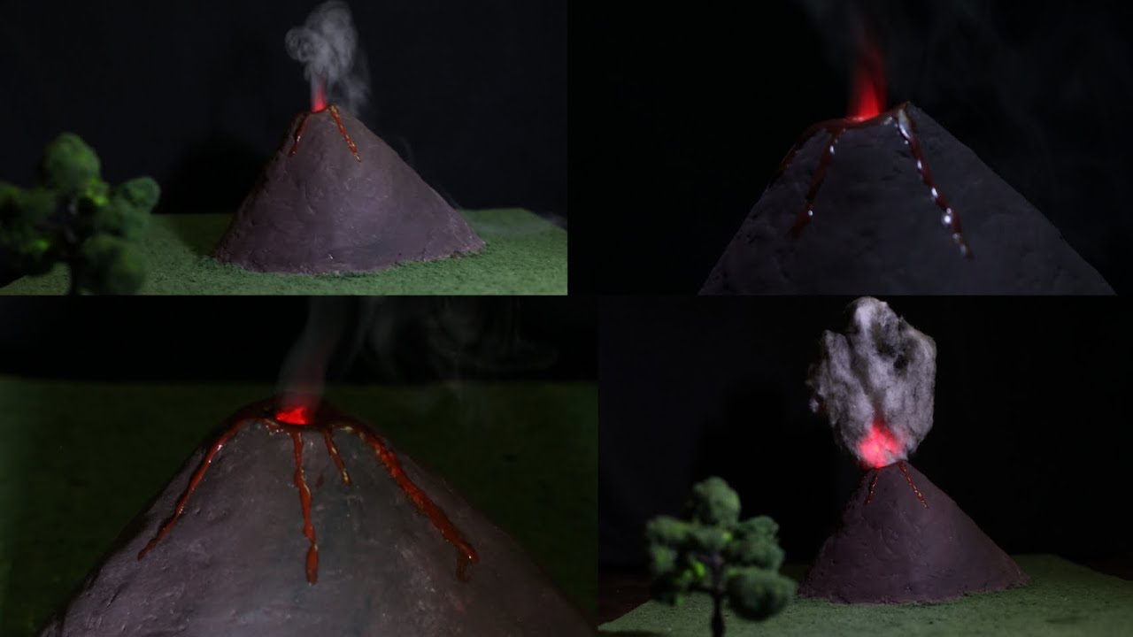 Volcano Eruption🌋#catdboard #project #art #artist #diy #volcano #volcanoeruption #craft #crafts #new