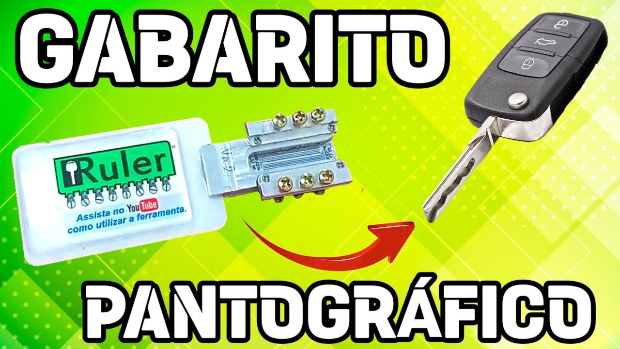 FAZENDO UMA CHAVE PANTOGRÁFICA COM GABARITO. 