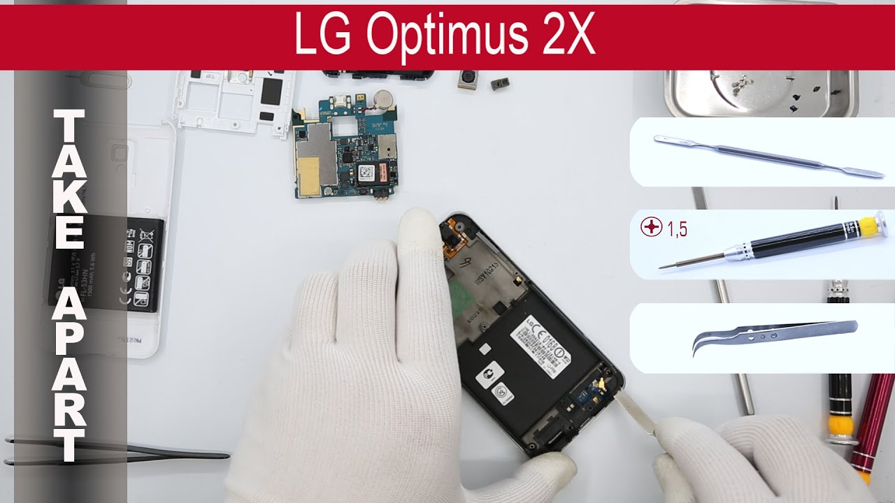 Как разобрать 📱 LG Optimus 2X P990 Разборка и ремонт
