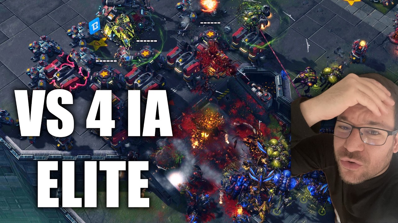 CONTRA 4 IA EN ELITE POR 50 SUBS - Starcraft 2