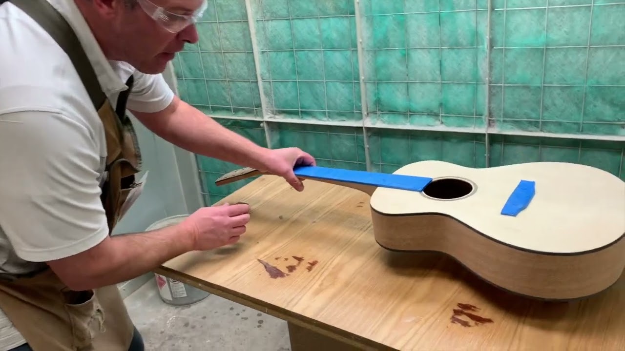 How to Build an Acoustic Guitar - Lacquer and Oil