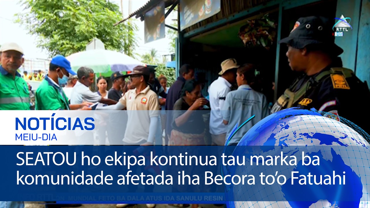 SEATOU ho ekipa kontinua tau marka ba komunidade afetada iha Becora to’o Fatuahi