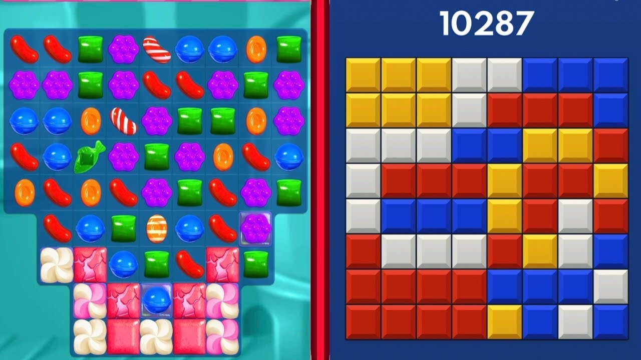 🍬 Candy Crush Saga VS 🧩 Block Blast – Addictive Puzzle Gameplay Showdown! 🎮