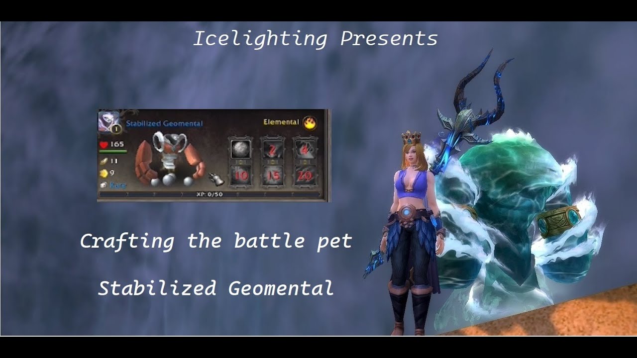 Stabilized Geomental -Crafted Battle pet- Glimmer of metamorphosis- geomental lattice -genesis motes
