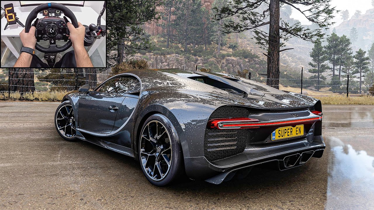 1500HP Bugatti Chiron - Forza Horizon 5 | Logitech G923 Steering Wheel