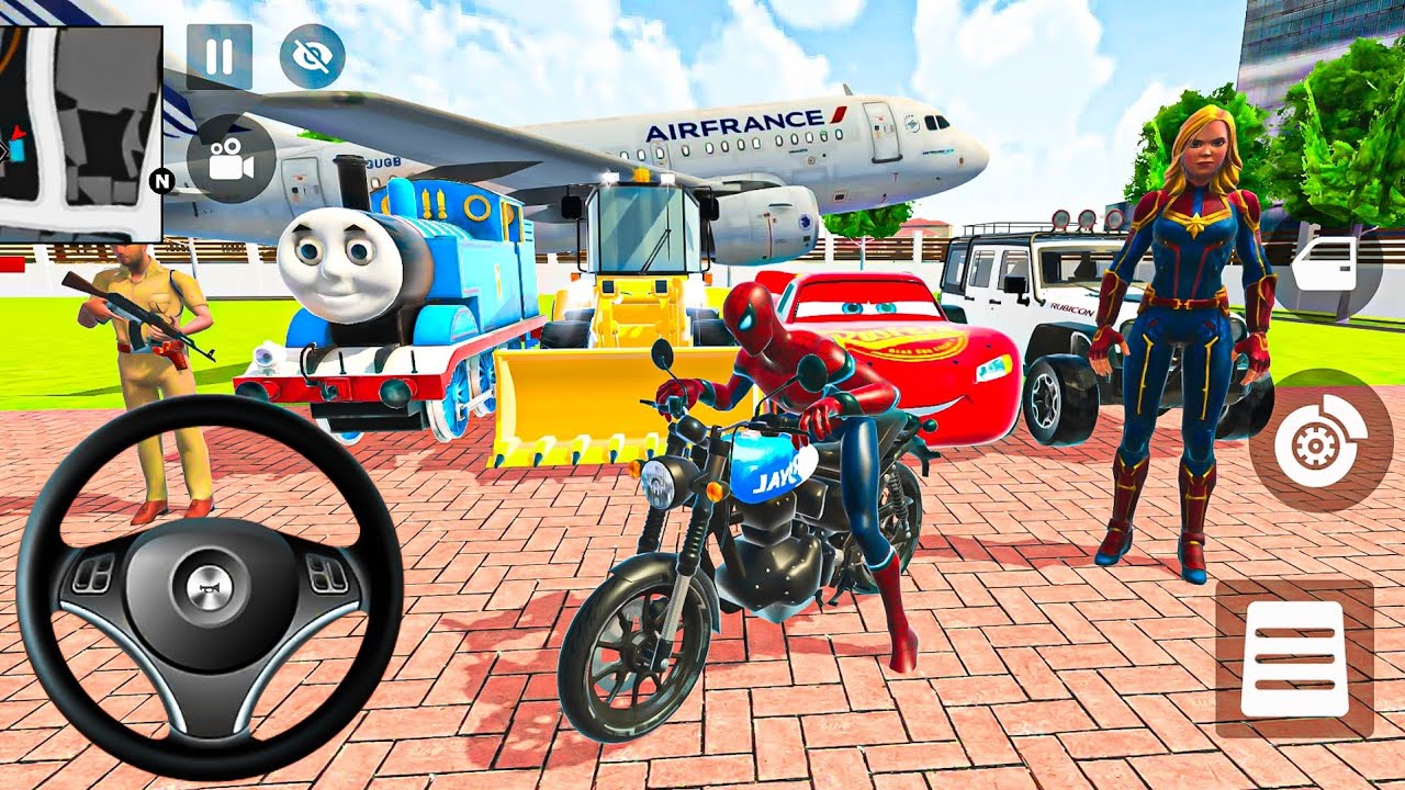 🤑Indian Thift Auto Simulator🤩Indian Showroom Purchase😯Modified Lexriy New Police DumperAnd Bike🥳Game