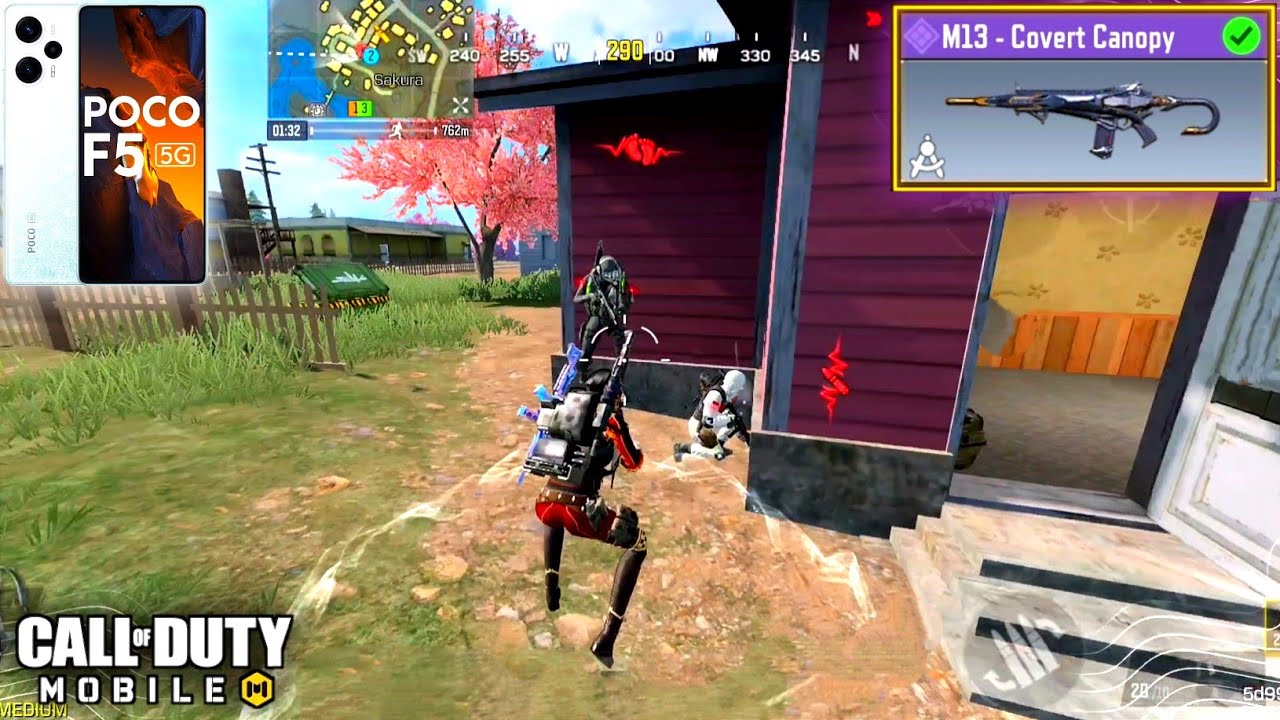 Poco F5 - Call Of Duty Mobile: Best M13 Gunsmith For Br + Gameplay (No Commentary)