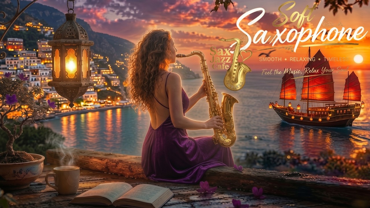 Golden Sunset Serenade &ndash; Soft Saxophone | Relaxing Romantic Music for Deep Calm