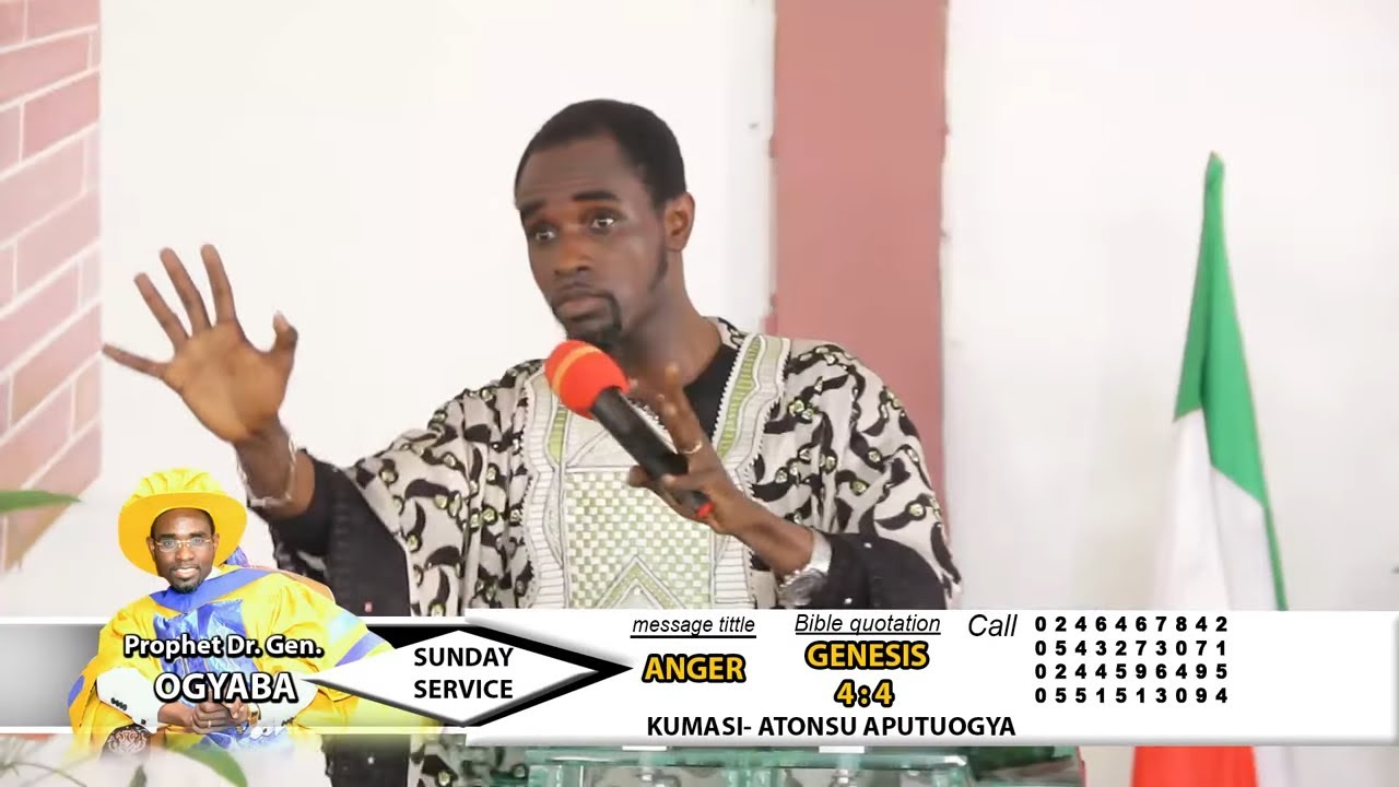 POWERFUL:😱Be careful When You Are Angry or How to Control it if, Dr. Prophet Ogyaba Powerful...