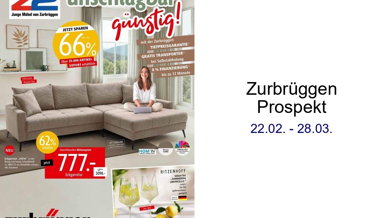 Zurbrüggen Prospekt   22.02. - 28.03.