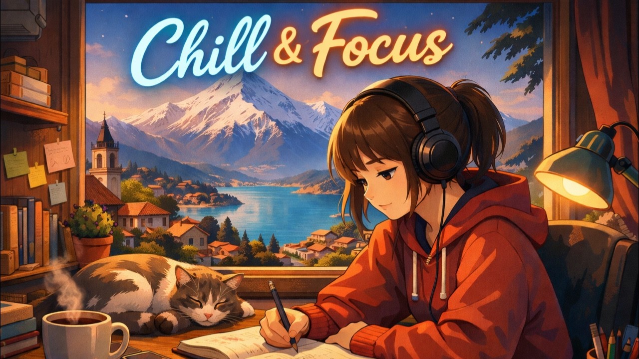 Chill & Focus 🌙 Lofi Hip Hop Radio – 1 Hour Deep Focus Beats for Studying, Working & Relaxing