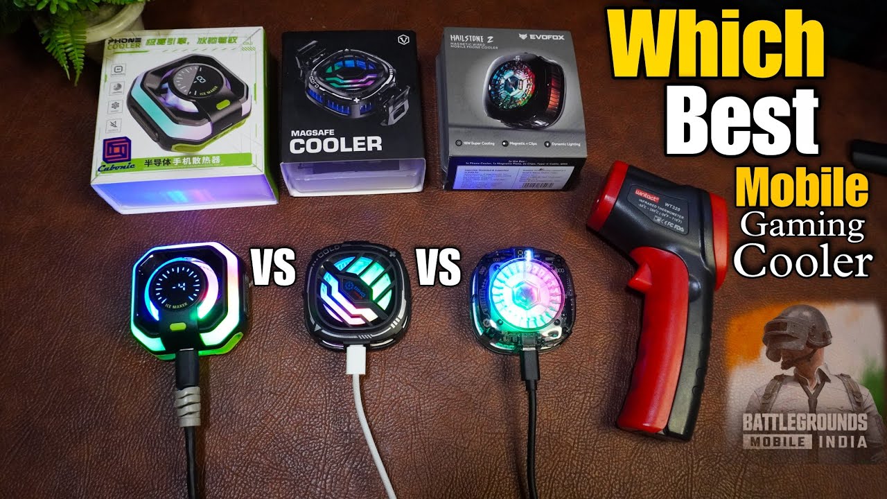 Cubonic vs Virtutron Frost vs EvoFox Hailstone 2 Mobile Gaming Cooling Fan, कौन सा जादा ठंडा करता है
