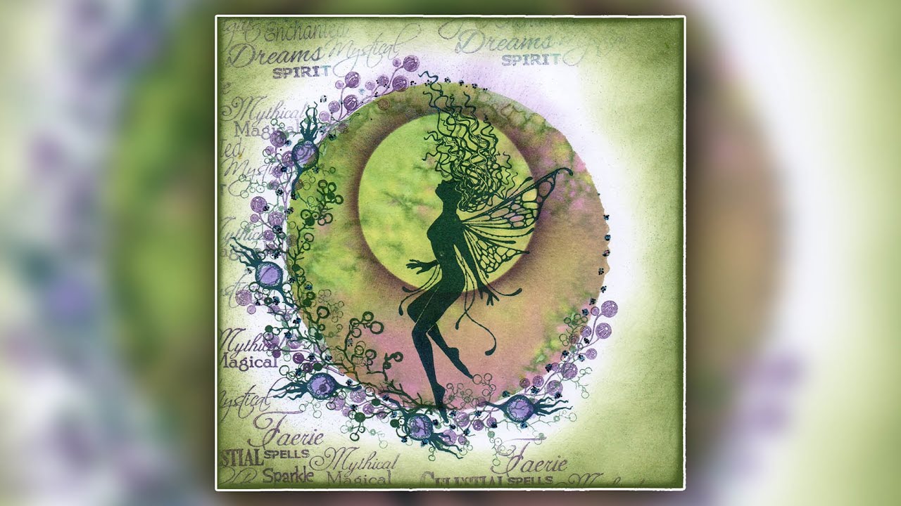 A new card for the New Year, using our new fairy, Celeste