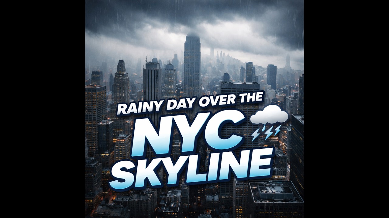 When Rain Takes Over the NYC Skyline 🌧️