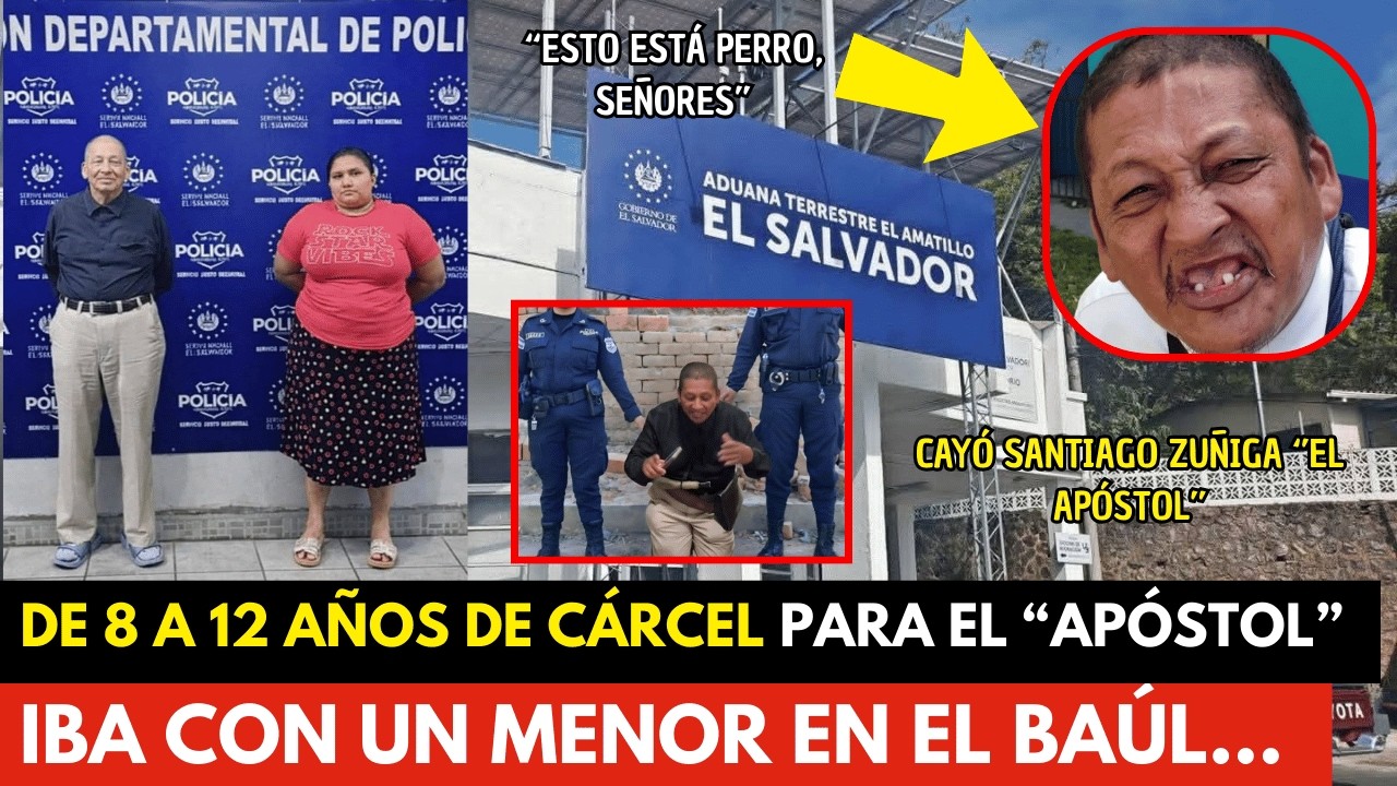 ¡CAPTURADO! Apóstol Santiago Zúñiga por TRÁFICO DE PERSONAS en El Salvador 🇸🇻