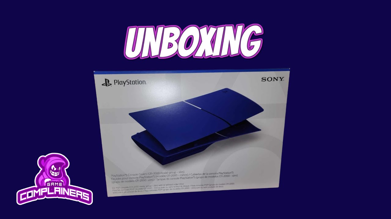Unboxing & Installation: PS5 Slim Cobalt Blue Plates!