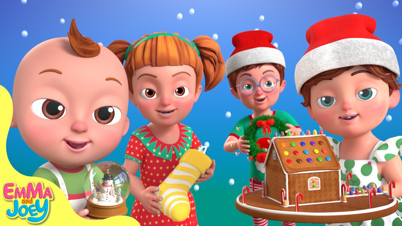 Deck the Halls + Christmas Song | Happy New Year | Emma And Joey Nursery Rhymes | Beep Beep