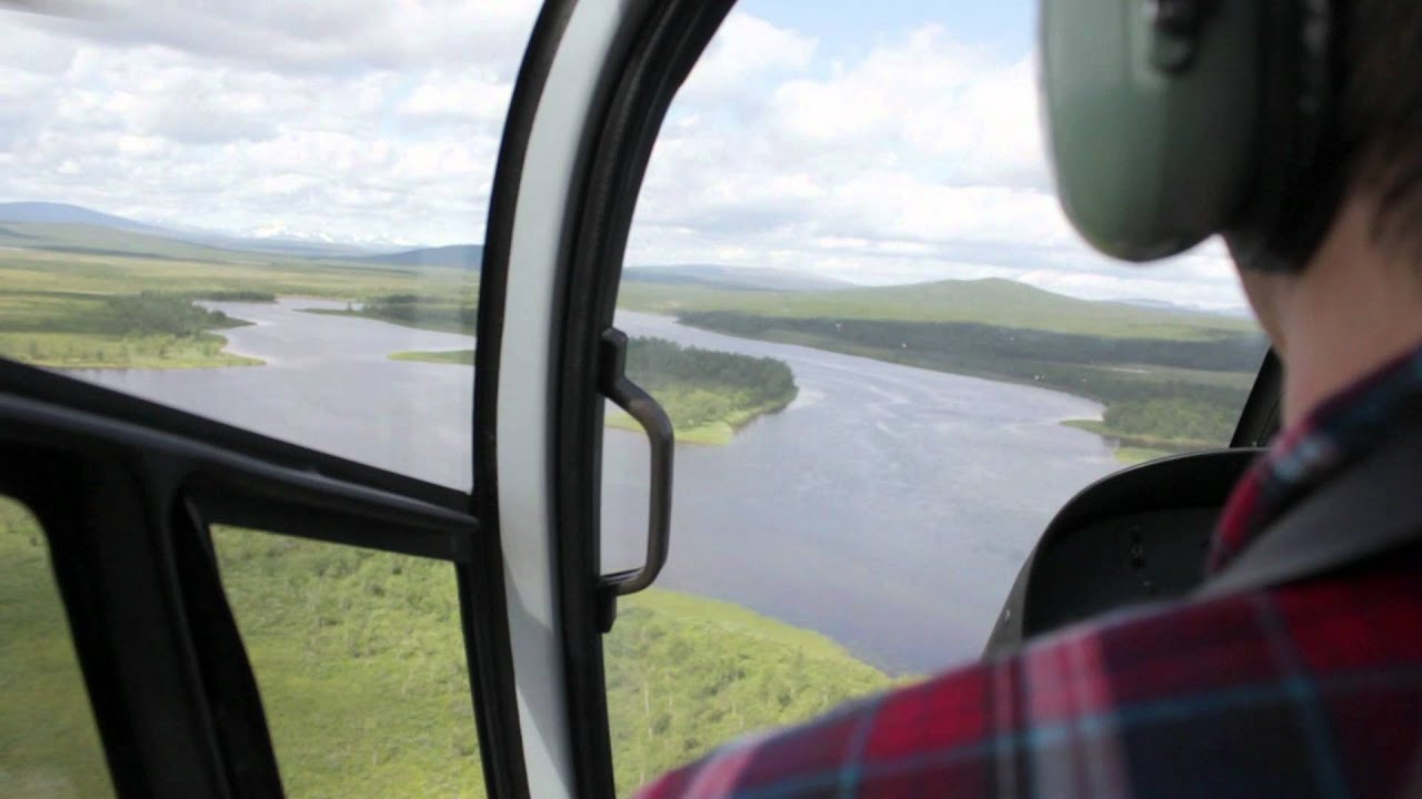 Kaitumälven, flygning uppströms med helikopter 2011