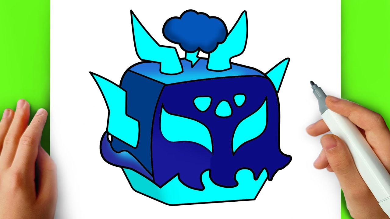How to Draw RUMBLE Fruit . Blox Fruits . Step by Step