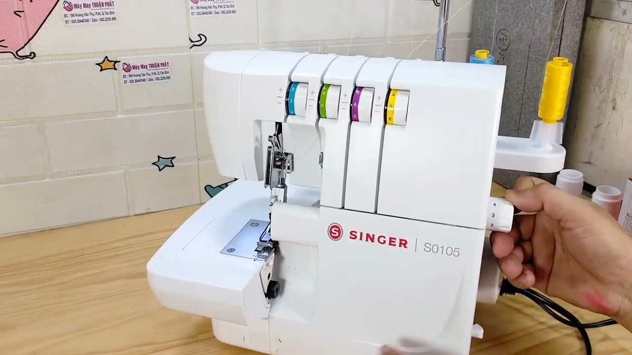 Máy Vắt sổ Gia Singer S0105, Hướng Dẫn sử dụng.