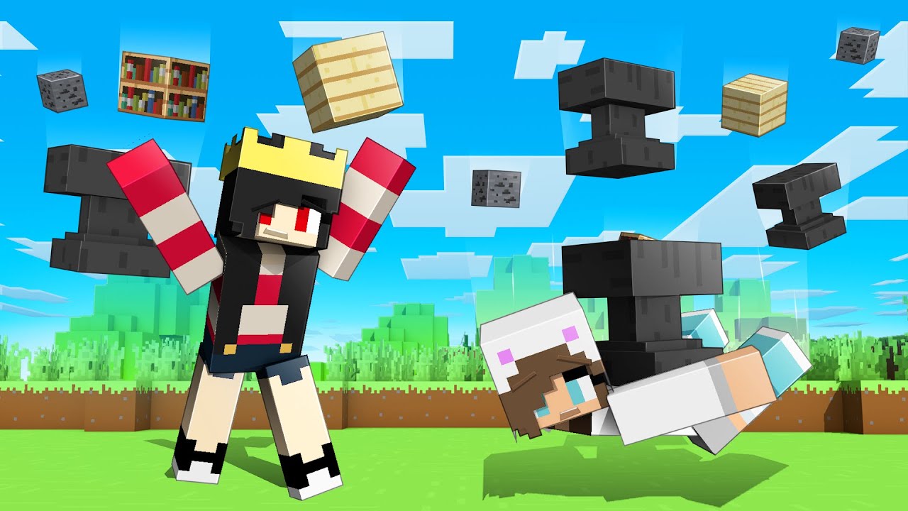 SOPRAVVIVO 100 GIORNI ALLA PIOGGIA DI BLOCCHI SU MINECRAFT