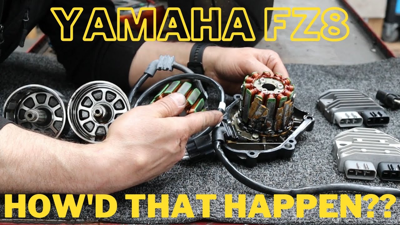 Yamaha FZ8 in depth testing & repairing a generator fault