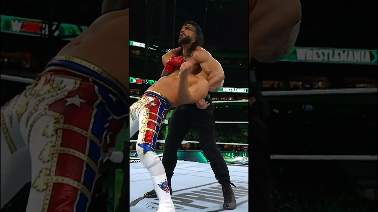 ROMAN REIGNS DID A CROSS RHODES 🤯 #WrestleMania