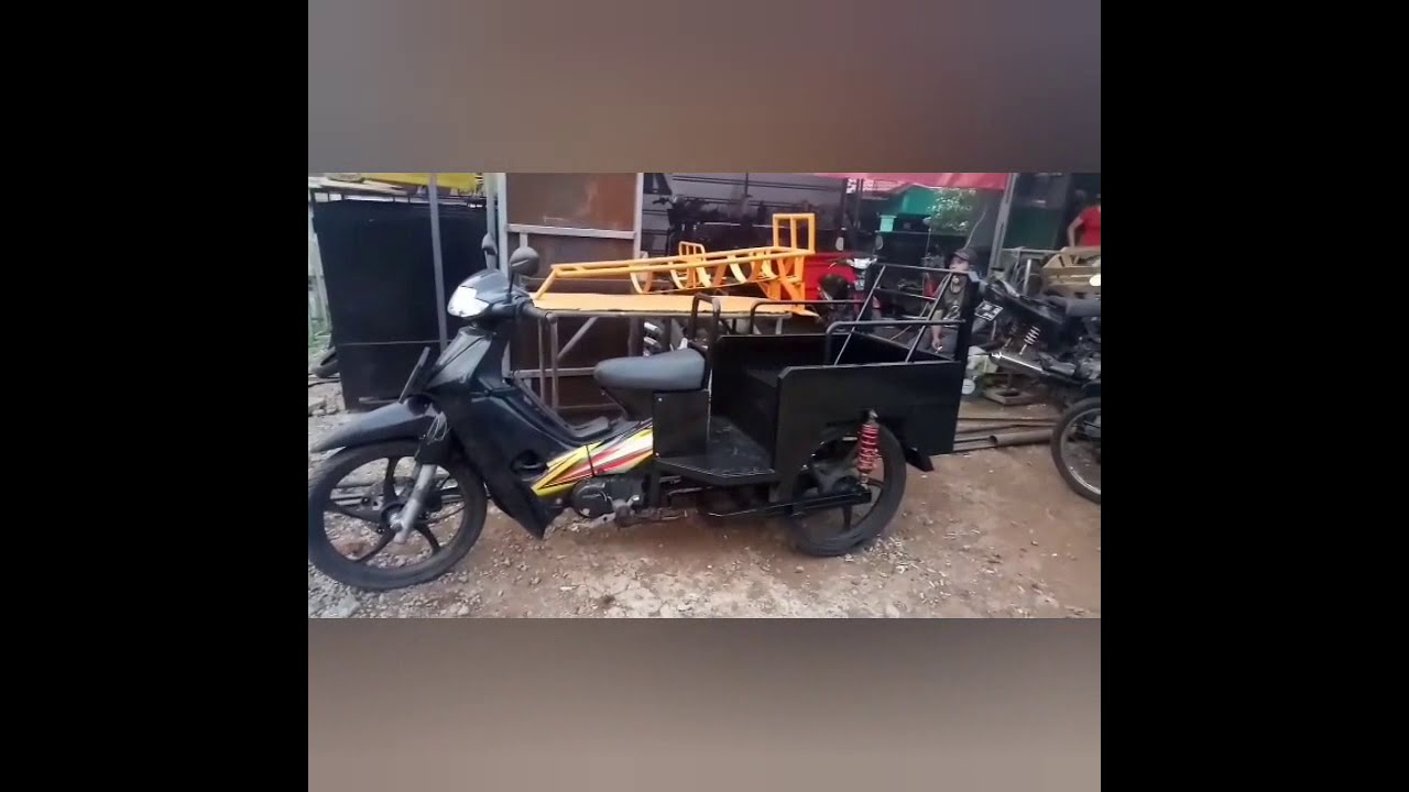 Modif honda supra rodatiga bisa penumpang dan barang